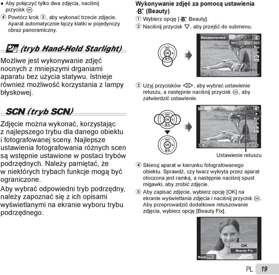 (tryb ) Zdjęcie można wykonać, korzystając z najlepszego trybu dla danego obiektu i fotografowanej sceny.