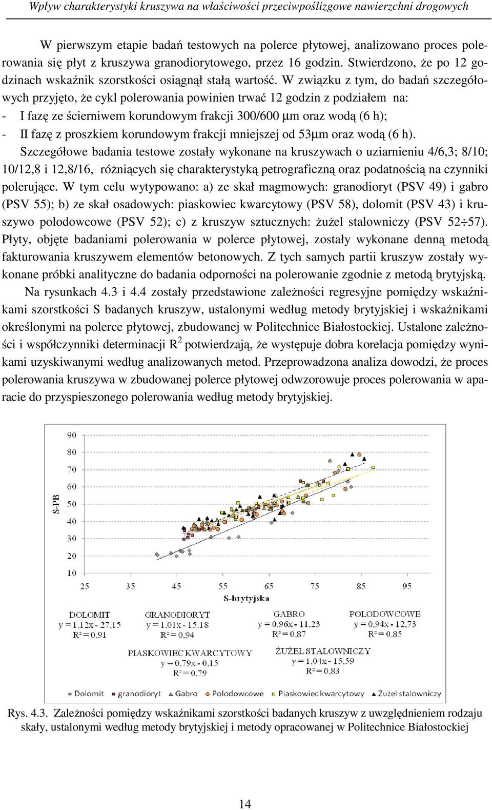 W związku z tym, do badań szczegółowych przyjęto, że cykl polerowania powinien trwać 12 godzin z podziałem na: - I fazę ze ścierniwem korundowym frakcji 300/600 µm oraz wodą (6 h); - II fazę z