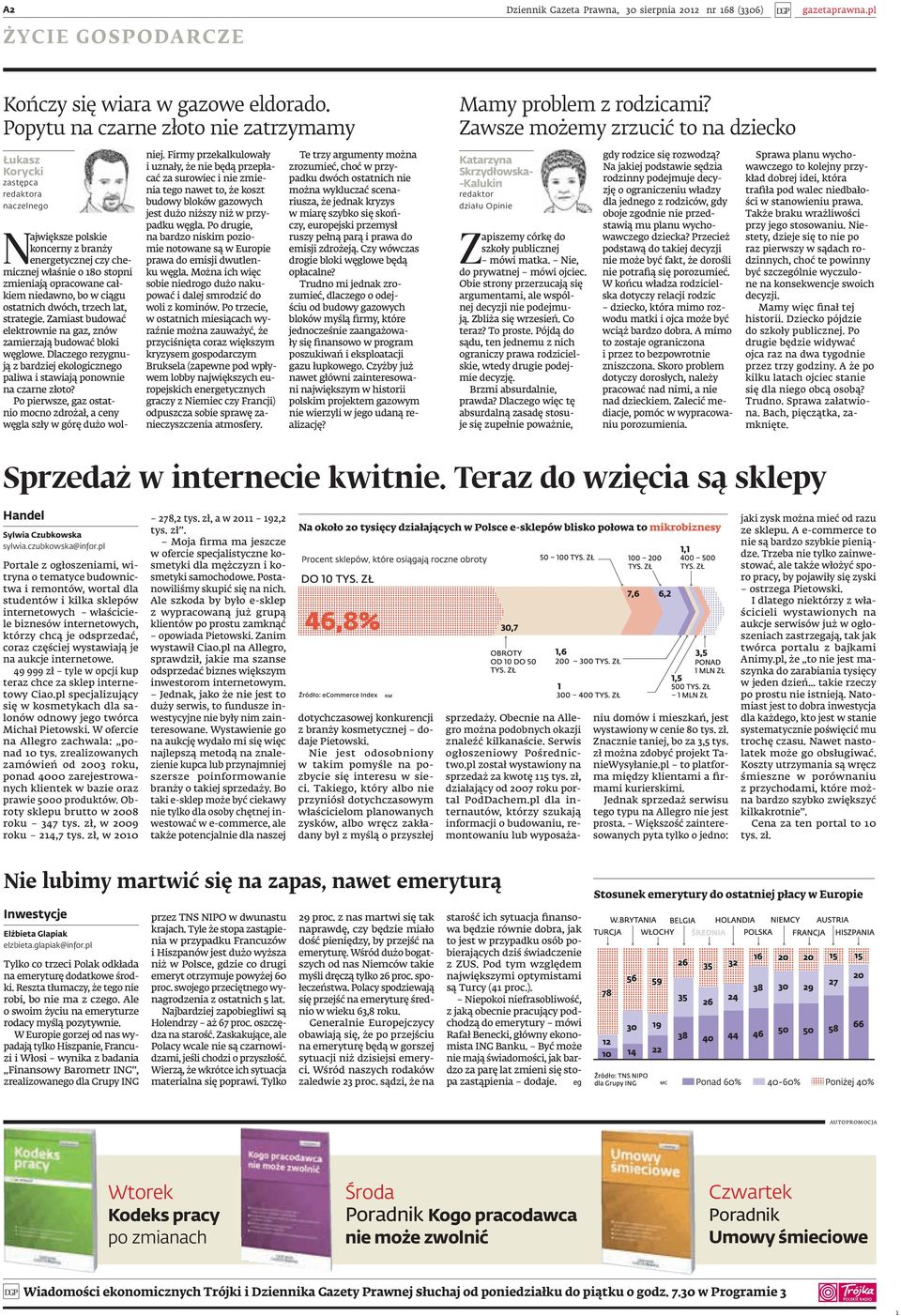 niedawno, bo w ciągu ostatnich dwóch, trzech lat, strategie. Zamiast budować elektrownie na gaz, znów zamierzają budować bloki węglowe.