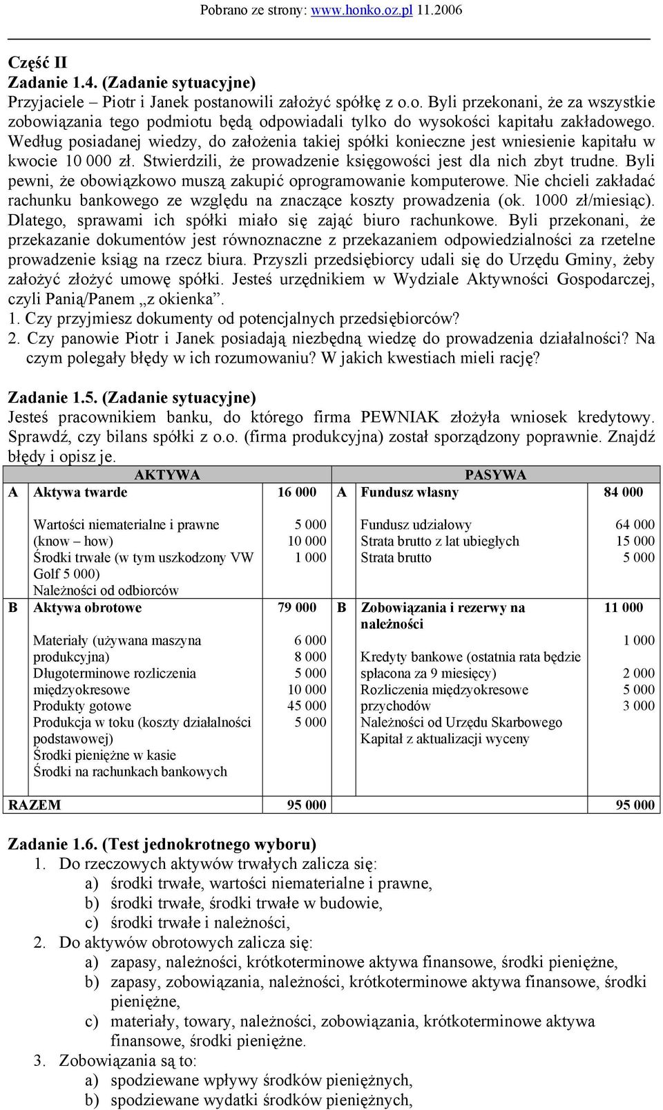 Byli pewni, że obowiązkowo muszą zakupić oprogramowanie komputerowe. Nie chcieli zakładać rachunku bankowego ze względu na znaczące koszty prowadzenia (ok. 1000 zł/miesiąc).