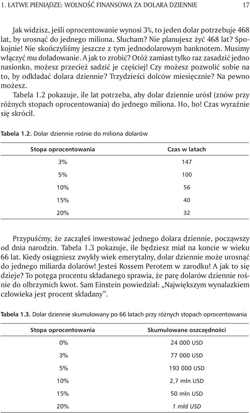 Otóż zamiast tylko raz zasadzić jedno nasionko, możesz przecież sadzić je częściej! Czy możesz pozwolić sobie na to, by odkładać dolara dziennie? Trzydzieści dolców miesięcznie? Na pewno możesz.