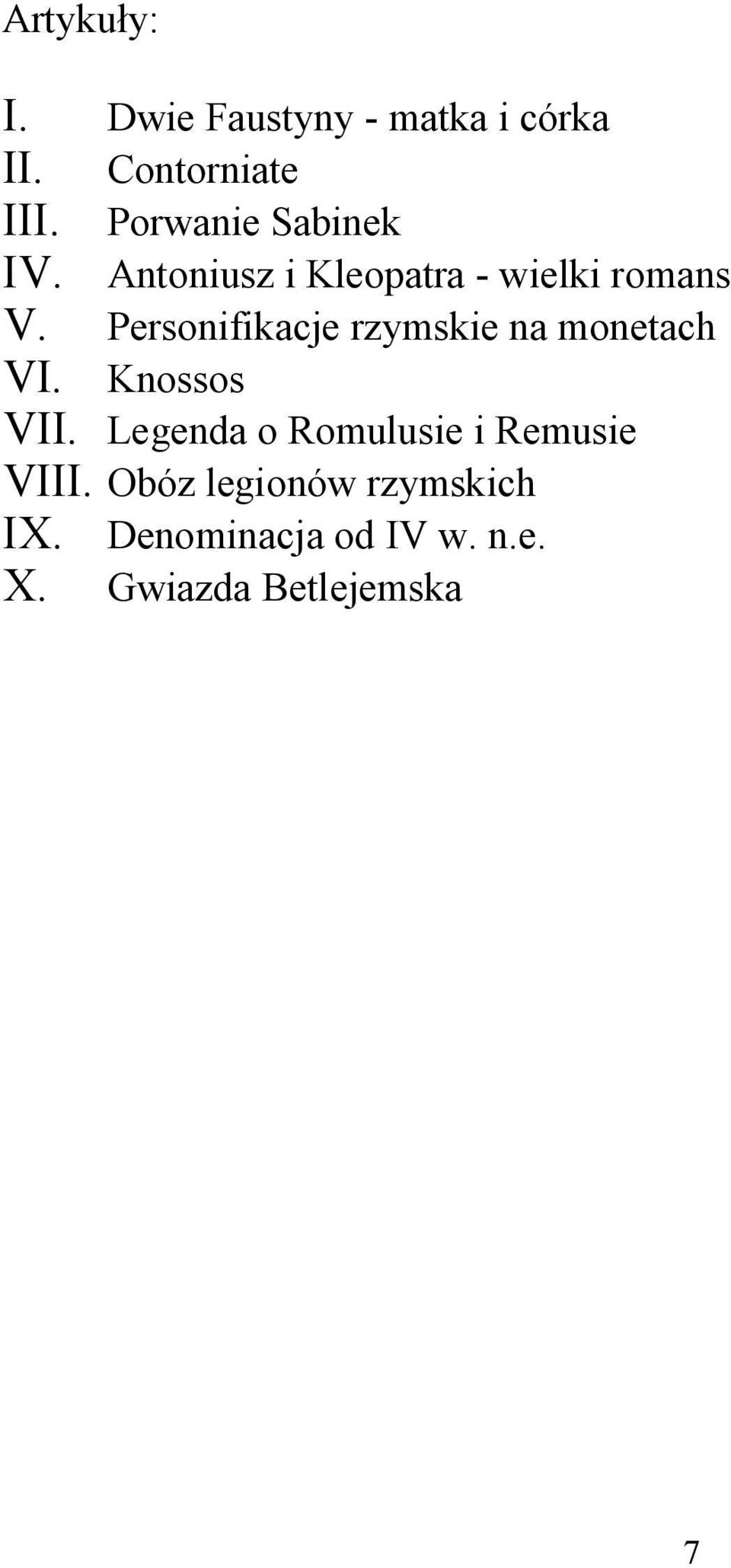 Personifikacje rzymskie na monetach VI. Knossos VII.