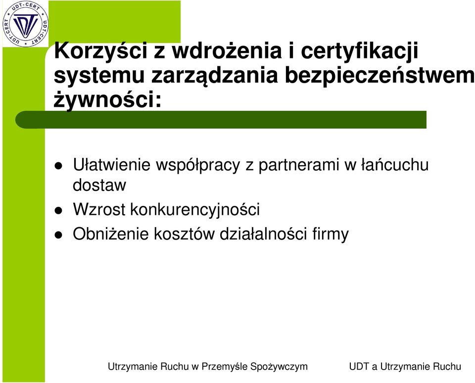 współpracy z partnerami w łańcuchu dostaw Wzrost