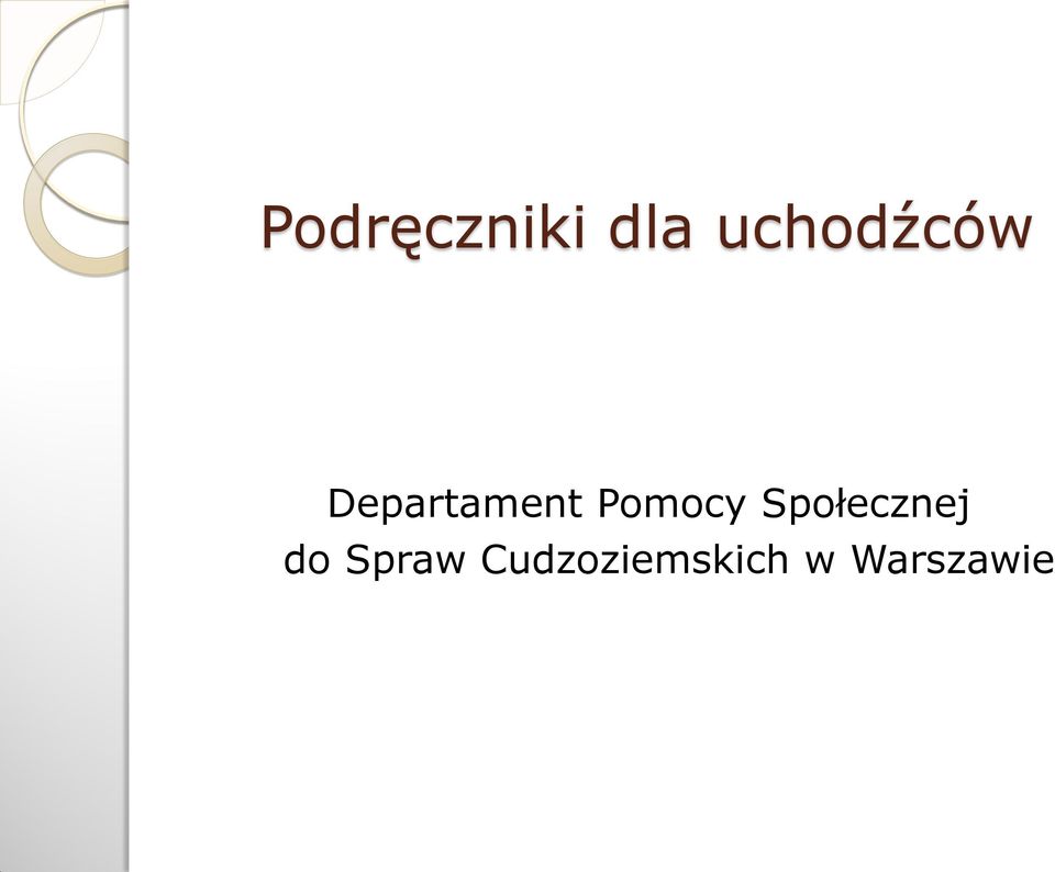 Pomocy Społecznej do