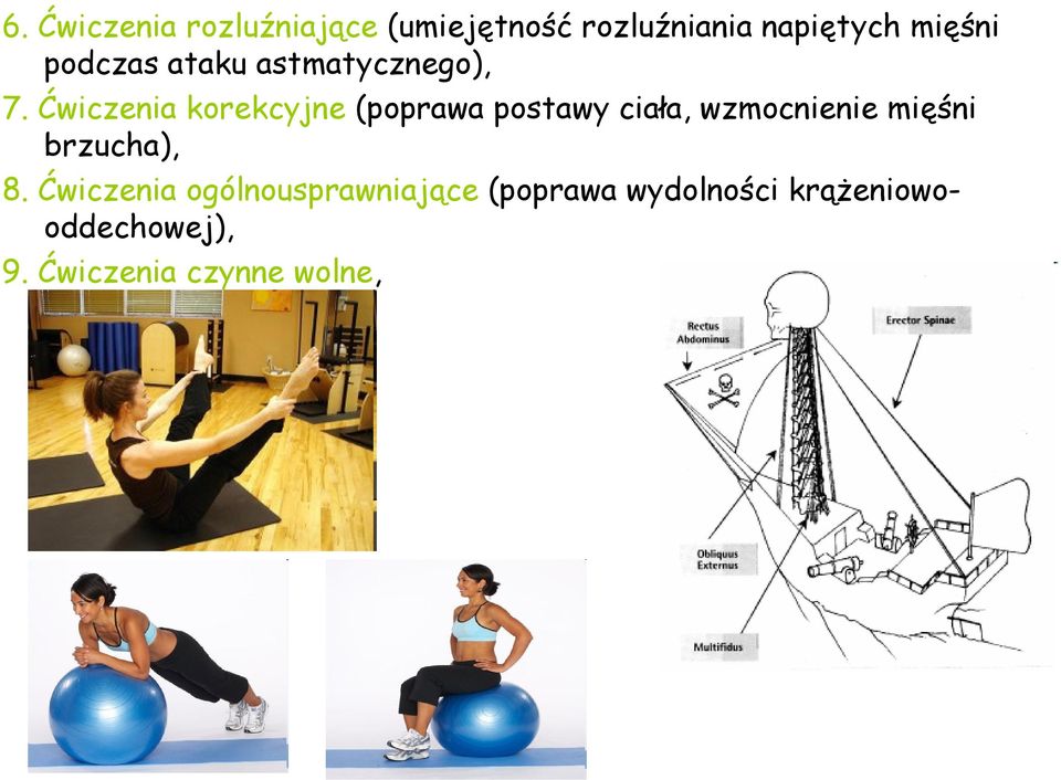 Ćwiczenia korekcyjne (poprawa postawy ciała, wzmocnienie mięśni