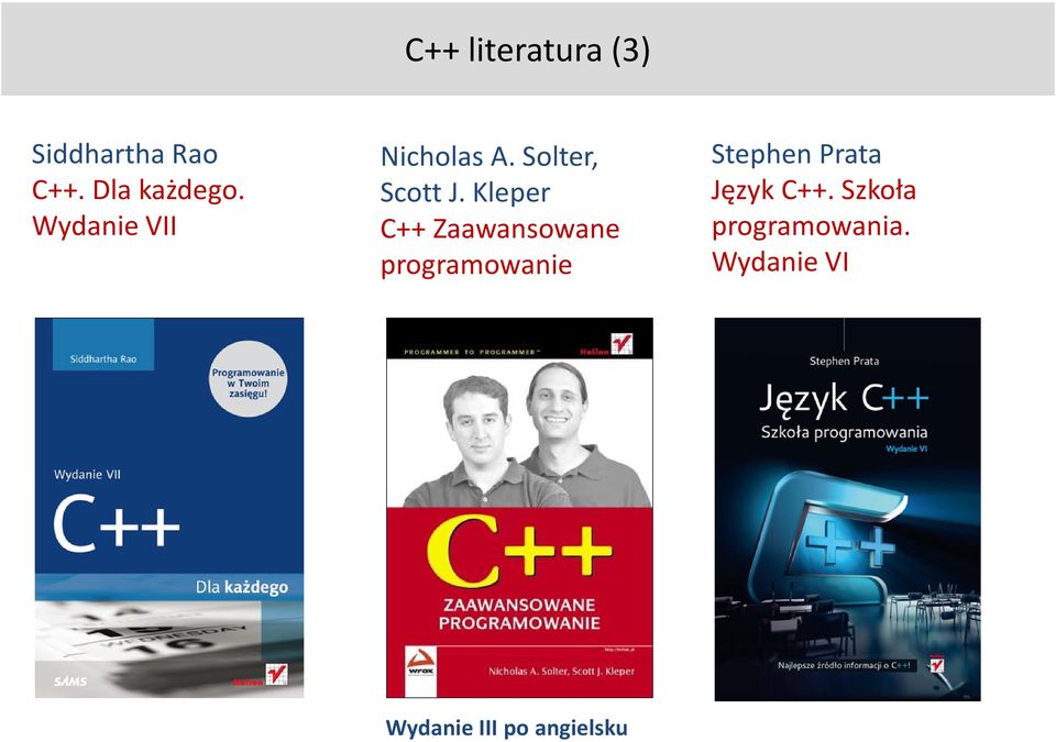 Kleper C++ Zaawansowane programowanie Stephen Prata