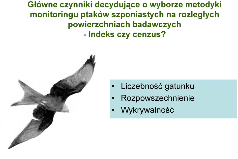 powierzchniach badawczych - Indeks czy cenzus?