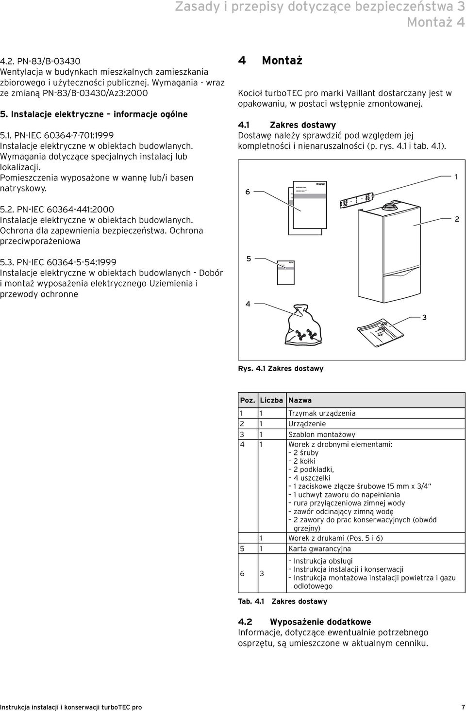 Wymagania dotyczące specjalnych instalacj lub lokalizacji. Pomieszczenia wyposażone w wannę lub/i basen natryskowy. 5.2. PN-IEC 60364-441:2000 Instalacje elektryczne w obiektach budowlanych.