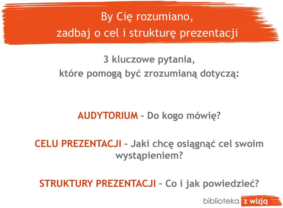 AUDYTORIUM - Do kogo mówię?