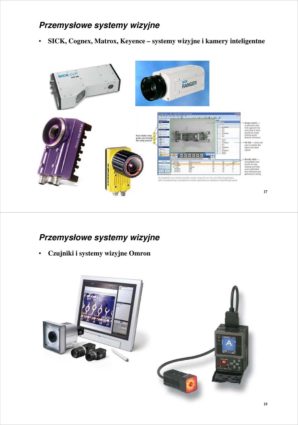 i kamery inteligentne 17 Przemysłowe