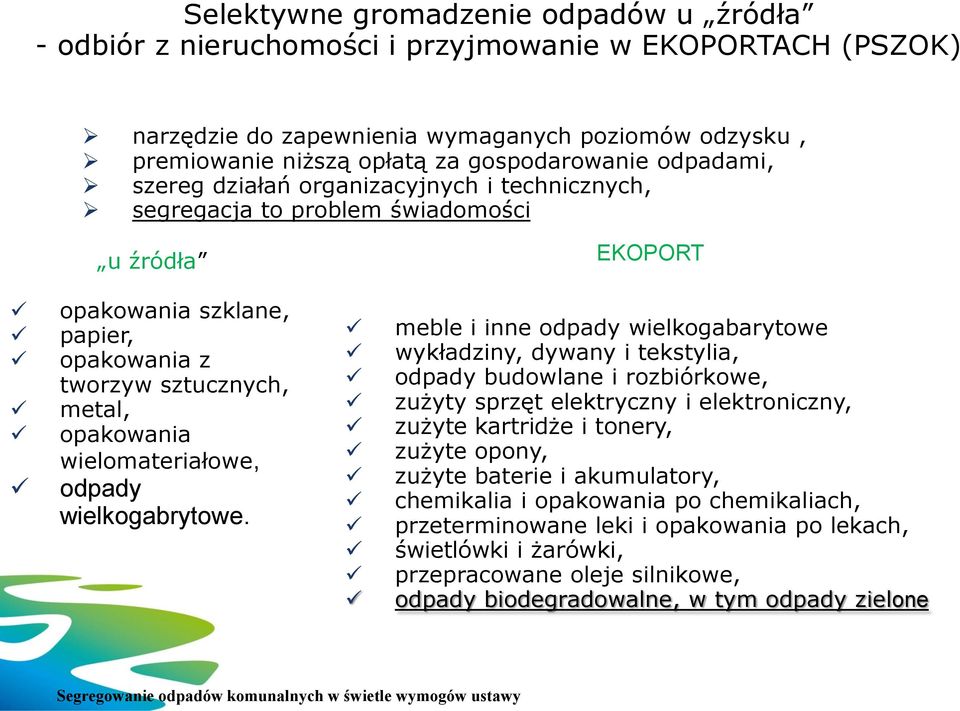 wielomateriałowe, odpady wielkogabrytowe.