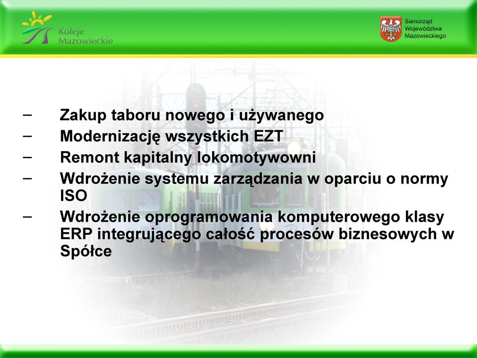 w oparciu o normy ISO Wdrożenie oprogramowania komputerowego