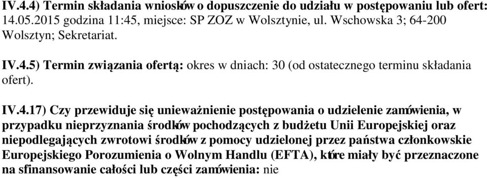 200 Wolsztyn; Sekretariat. IV.4.