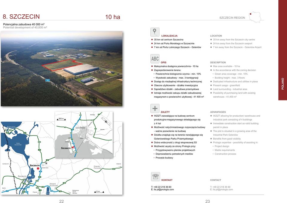 Zagospodarowanie terenu: Powierzchnia biologicznie czynna - min. 0% Wysokość zabudowy - max.