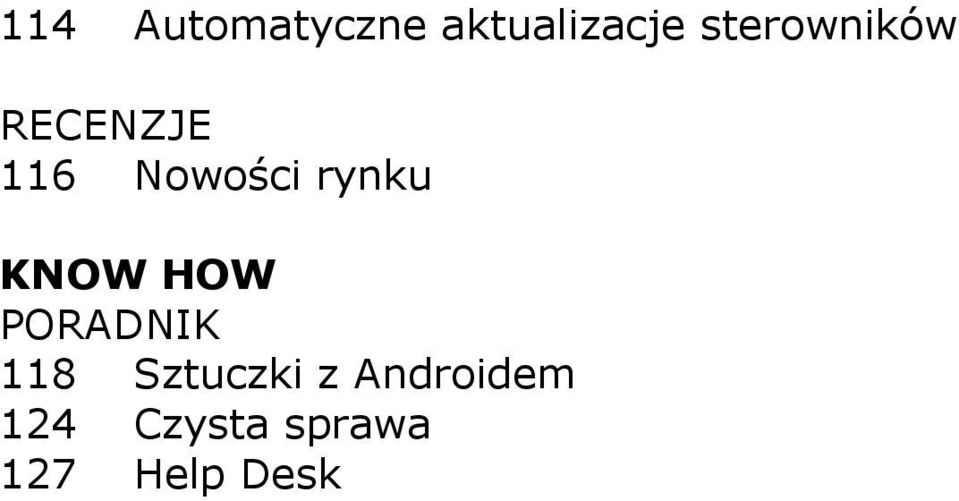 Nowości rynku 118 Sztuczki z