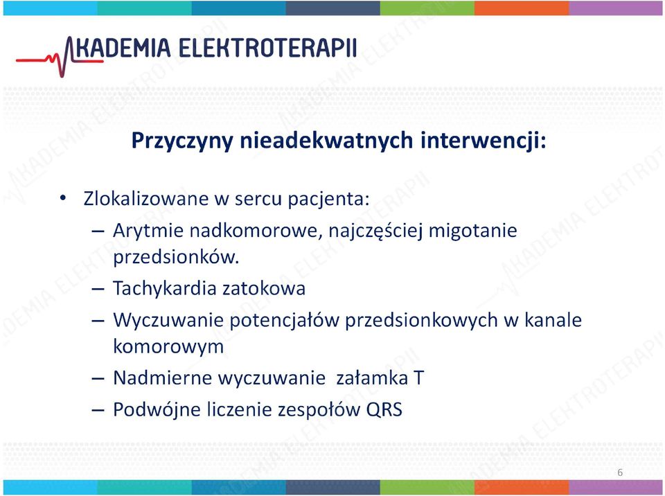 Tachykardia zatokowa Wyczuwanie potencjałów