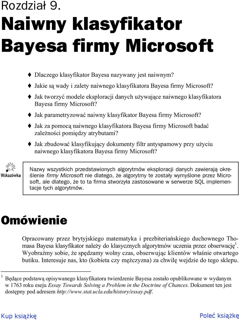 Jak za pomoc naiwnego klasyfikatora Bayesa firmy Microsoft bada zale no ci pomi dzy atrybutami?