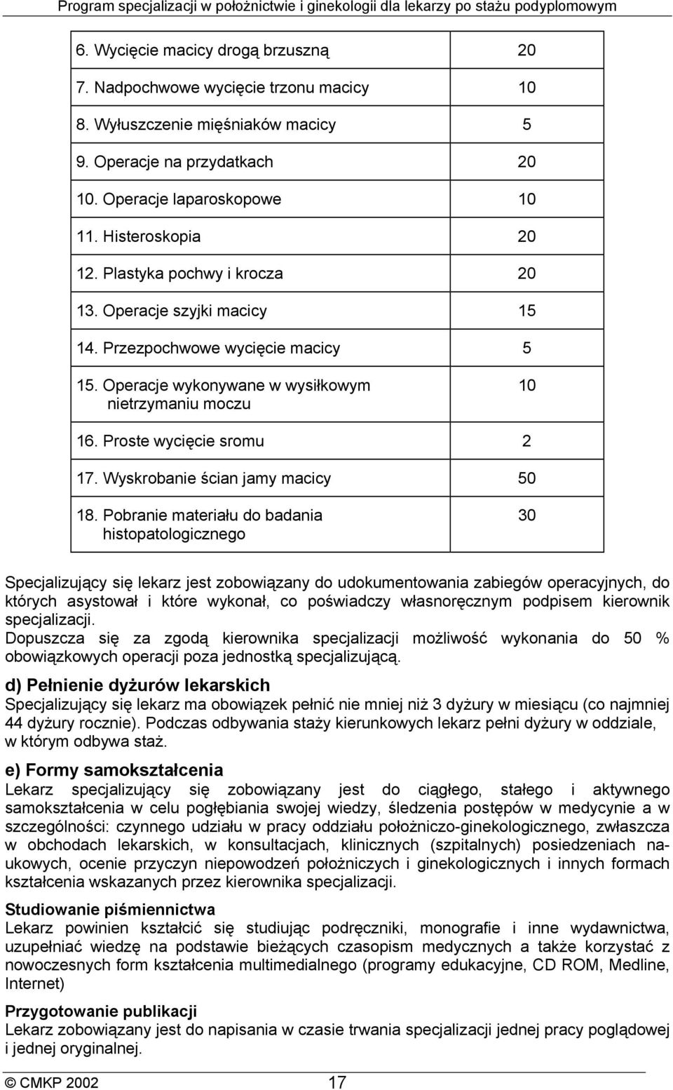 Wyskrobanie ścian jamy macicy 50 18.