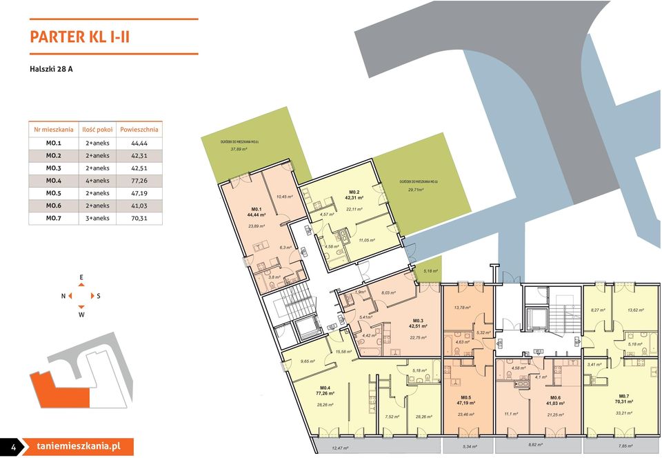 2 6,3 m² 11,05 m² M0.1 3,8 m² 5,18 m² 1,9m² 8,03 m² 13,78 m² 8,27 m² 13,62 m² M0.4 M0.3 5,41m² 4,42 m² M0.3 42,51 m² 22,75 m² 4,63 m² 5,32 m² M0.5 M0.7 5,18 m² 15,58 m² M0.