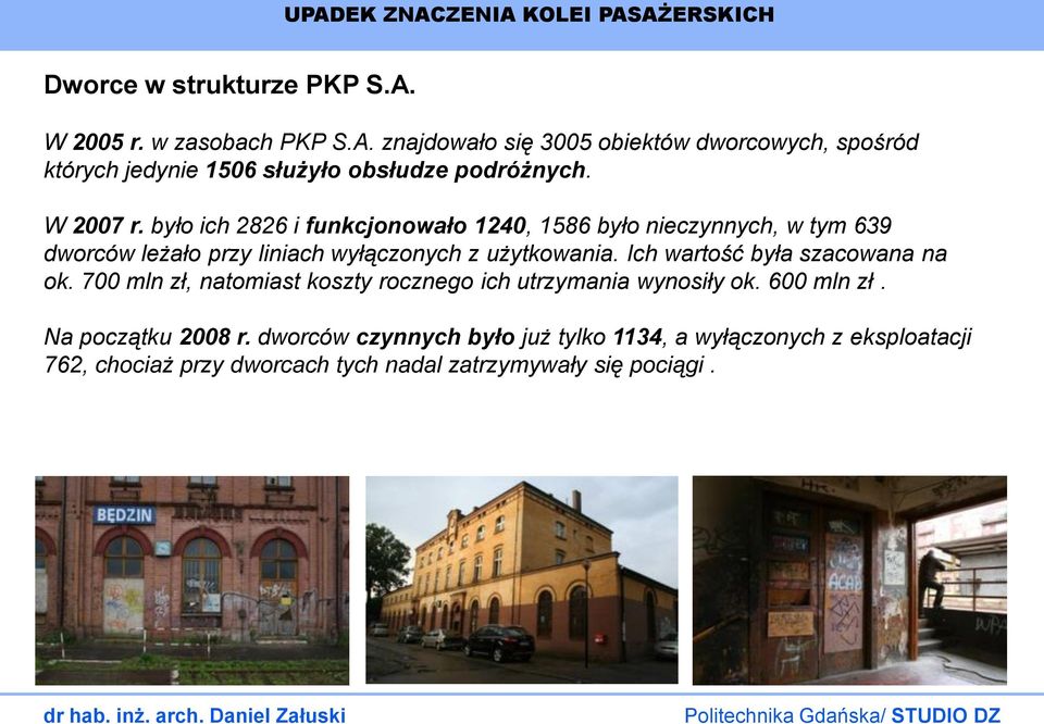 Ich wartość była szacowana na ok. 700 mln zł, natomiast koszty rocznego ich utrzymania wynosiły ok. 600 mln zł. Na początku 2008 r.