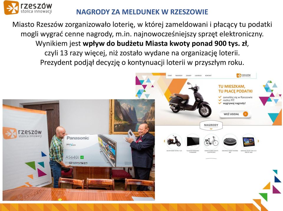 Wynikiem jest wpływ do budżetu Miasta kwoty ponad 900 tys.