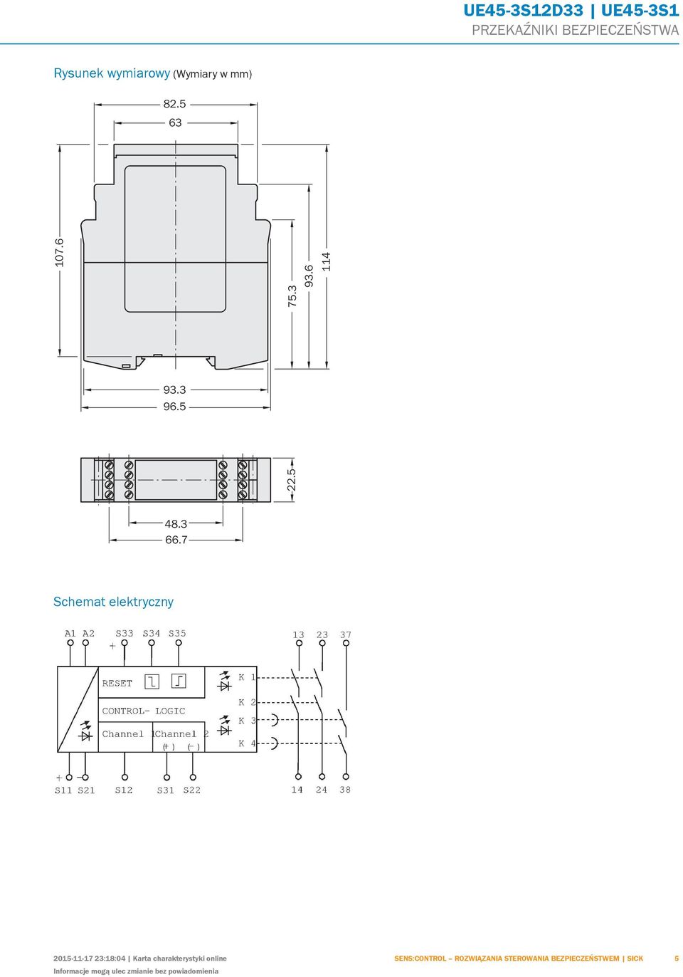 7 Schemat elektryczny 2015-11-17 23:18:04 Karta charakterystyki