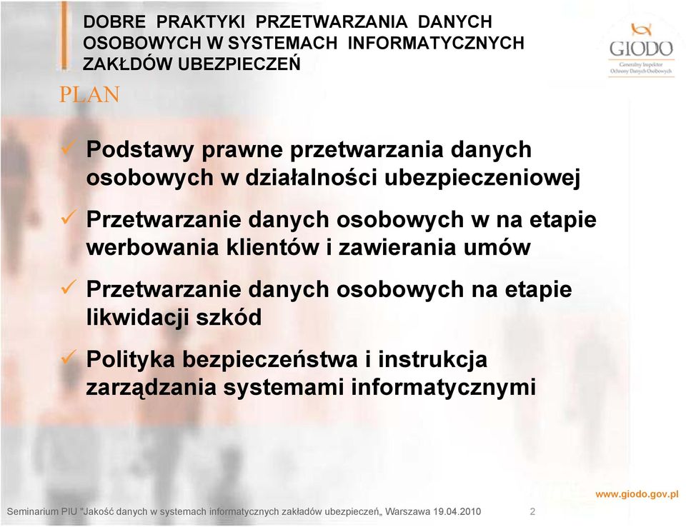 klientów i zawierania umów Przetwarzanie danych osobowych na etapie