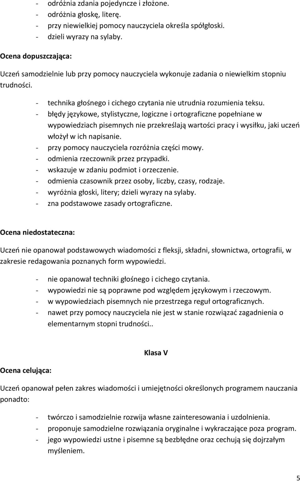 - błędy językowe, stylistyczne, logiczne i ortograficzne popełniane w wypowiedziach pisemnych nie przekreślają wartości pracy i wysiłku, jaki uczeń włożył w ich napisanie.