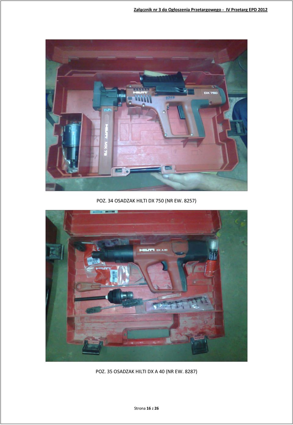 35 OSADZAK HILTI DX A 40