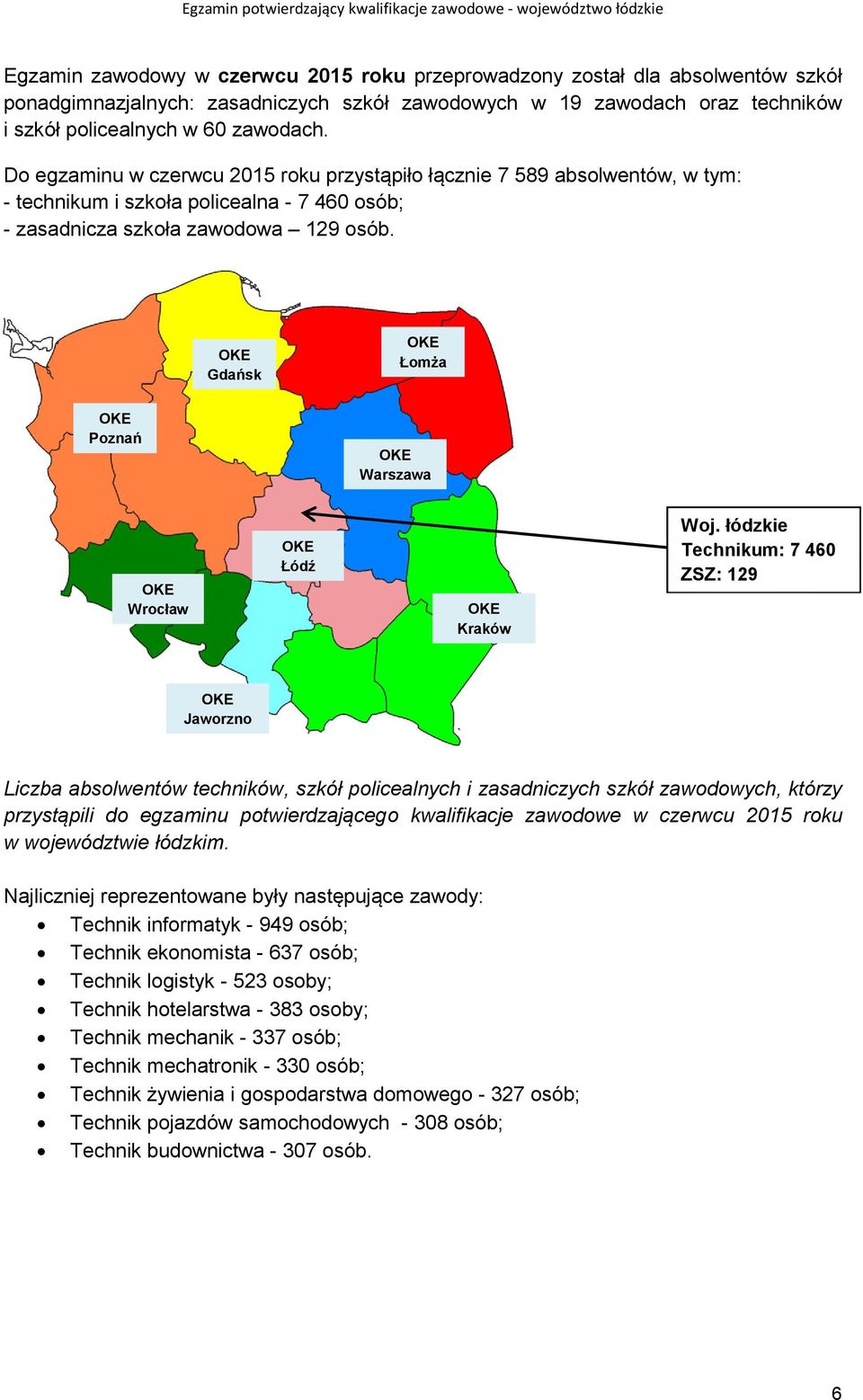 Gdańsk Łomża Poznań Warszawa Wrocław Łódź Kraków Woj.