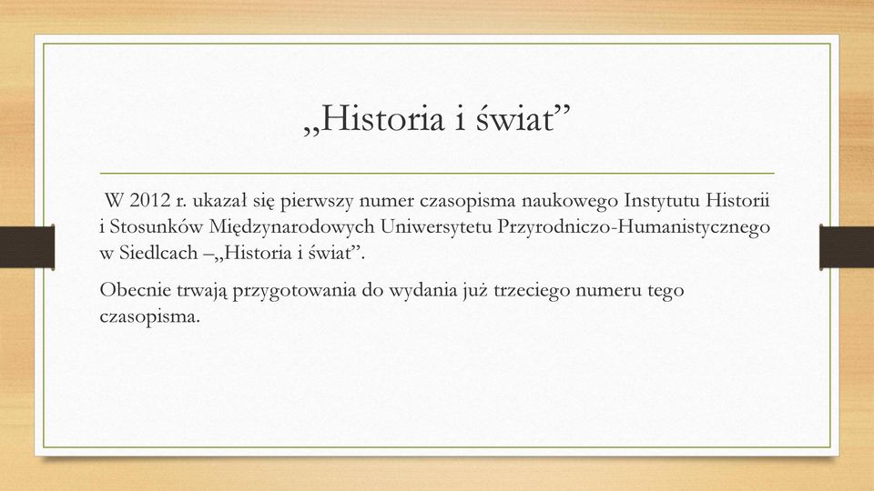 Stosunków Międzynarodowych Uniwersytetu