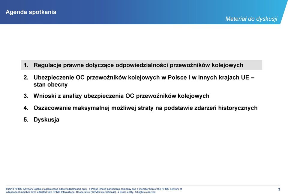 Ubezpieczenie OC przewoźników kolejowych w Polsce i w innych krajach UE stan