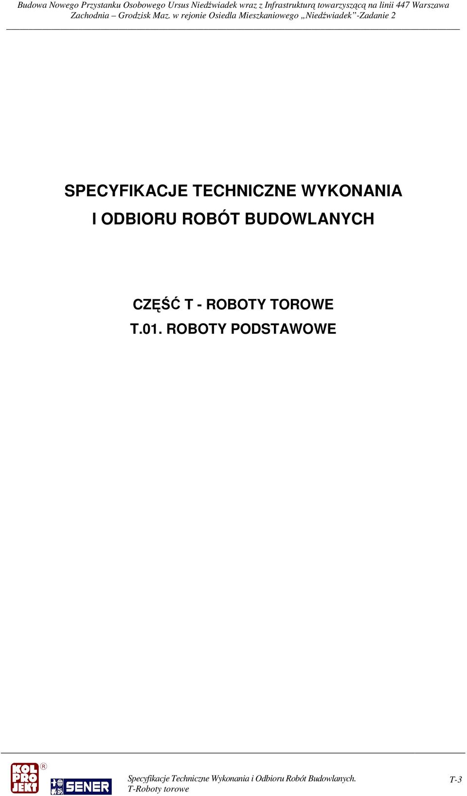 BUDOWLANYCH CZĘŚĆ T - ROBOTY