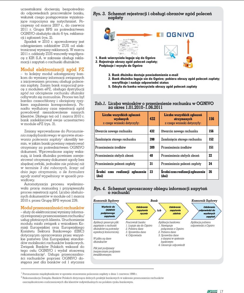 spowodowany jest odstąpieniem oddziałów ZUS od elektronicznej wymiany reklamacji. W marcu 2011 r. oddziały ZUS wznowiły współpracę z KIR S.A.