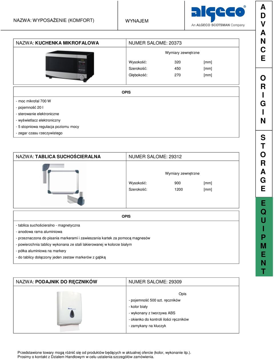 - przeznaczona do pisania markerami i zawieszania kartek za pomocą magnesów - powierzchnia tablicy wykonana ze stali lakierowanej w kolorze białym - półka aluminiowa na markery - do tablicy dołączony