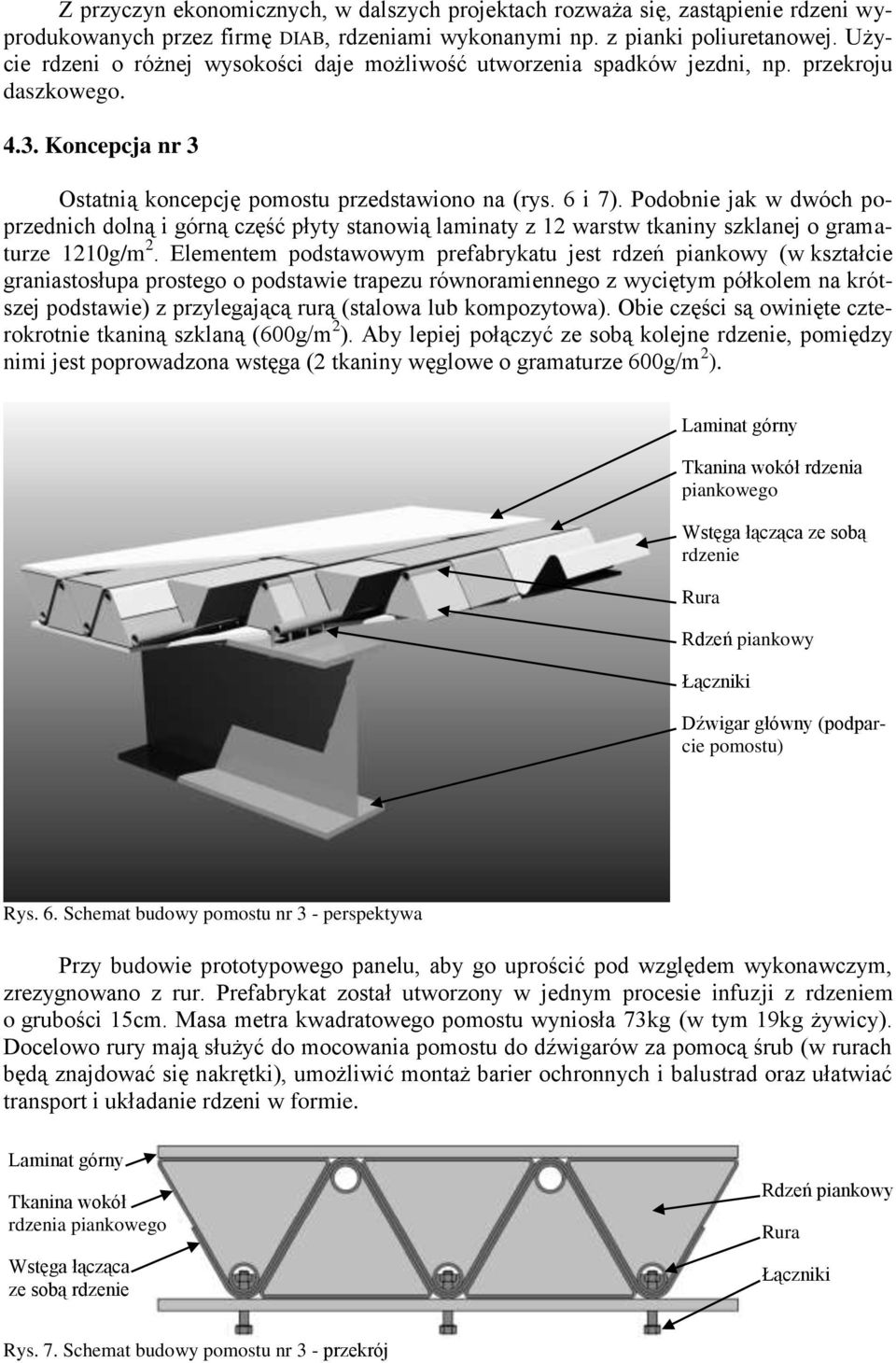 Podobnie jak w dwóch poprzednich dolną i górną część płyty stanowią laminaty z 12 warstw tkaniny szklanej o gramaturze 1210g/m 2.