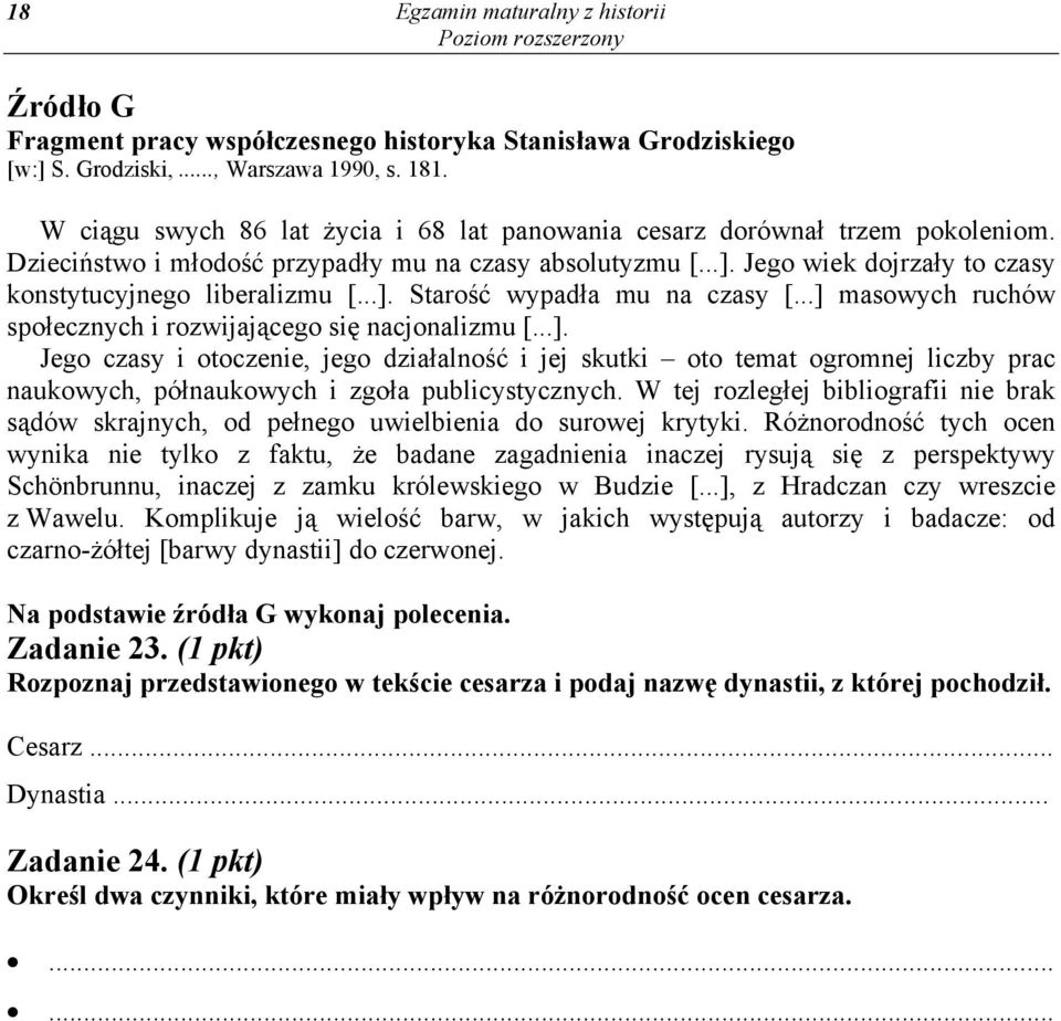 ..] masowych ruchów spo ecznych i rozwijaj cego si nacjonalizmu [...]. Jego czasy i otoczenie, jego dzia alno i jej skutki oto temat ogromnej liczby prac naukowych, pó naukowych i zgo a publicystycznych.