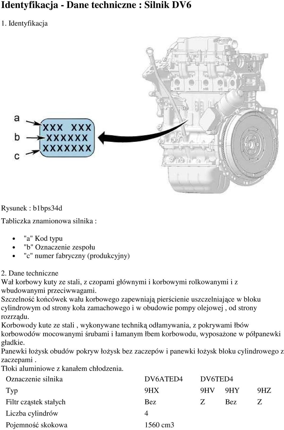 Szczelność końcówek wału korbowego zapewniają pierścienie uszczelniające w bloku cylindrowym od strony koła zamachowego i w obudowie pompy olejowej, od strony rozrządu.