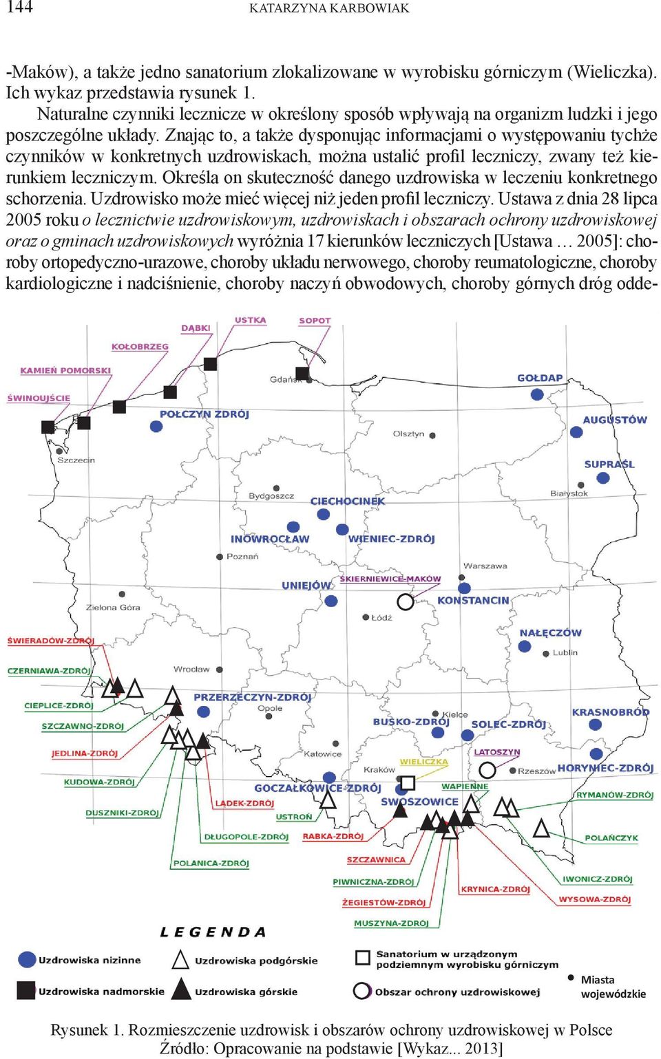 Znając to, a także dysponując informacjami o występowaniu tychże czynników w konkretnych uzdrowiskach, można ustalić profil leczniczy, zwany też kierunkiem leczniczym.