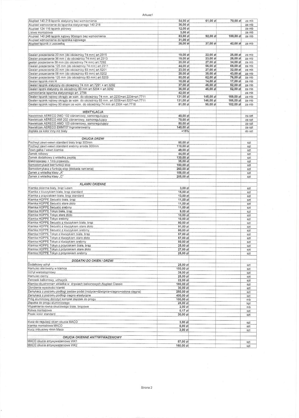 125 mm (do ośceżncy Gealan lącznk mn H Gealan łącznk statyczny do ośceżncy Gealan łączn slatyczny do ośceżncy 83 mm) art.5201 83 mm) art.5202 83 mm) ar/.5203 74 mm ar/.7291 83 mm ar/.