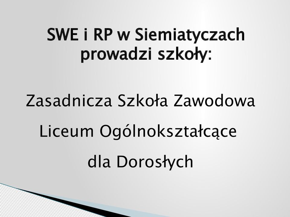 Zasadnicza Szkoła Zawodowa