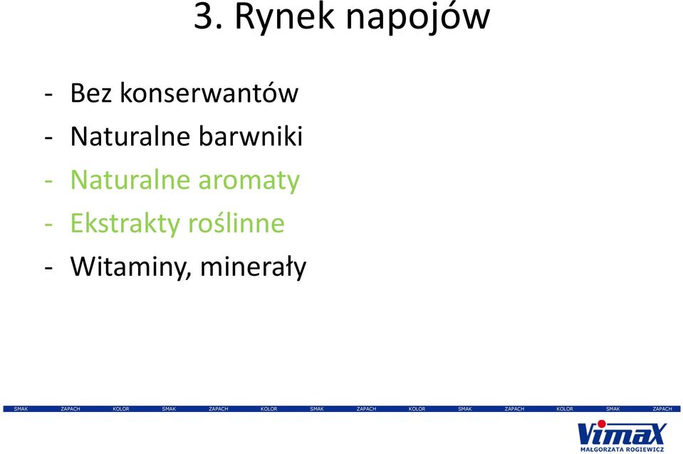 barwniki - Naturalne aromaty -