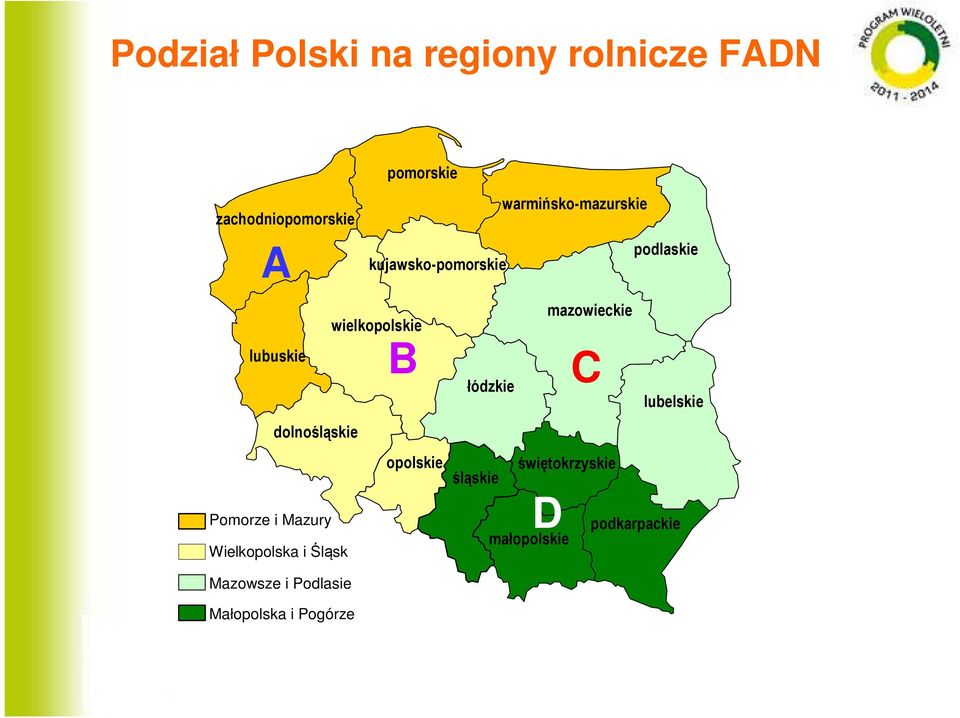 Mazowsze i Podlasie Małopolska i Pogórze podlaskie kujawsko-pomorskie