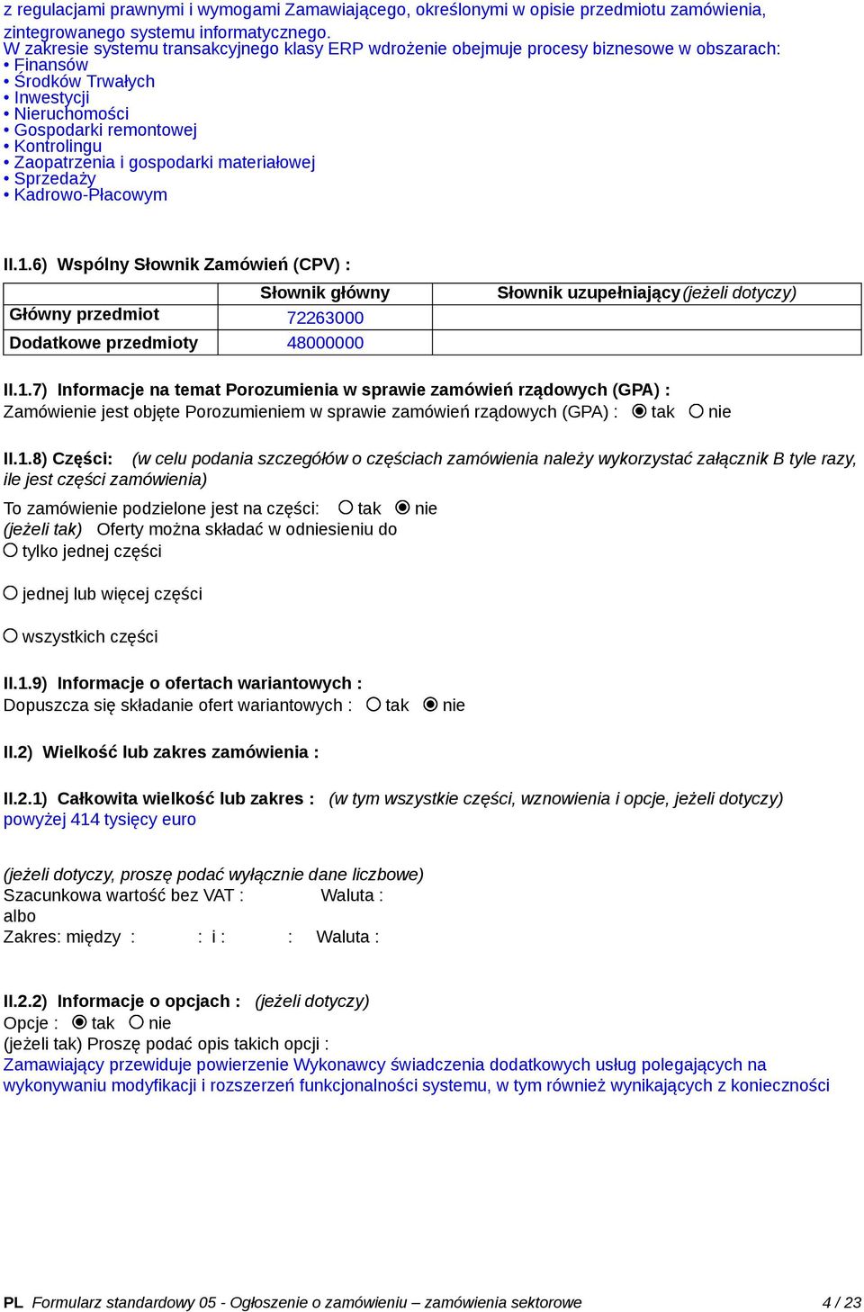 gospodarki materiałowej Sprzedaży Kadrowo-Płacowym II.1.