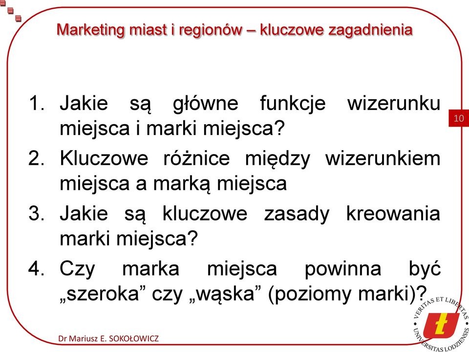 Kluczowe różnice między wizerunkiem miejsca a marką miejsca 3.