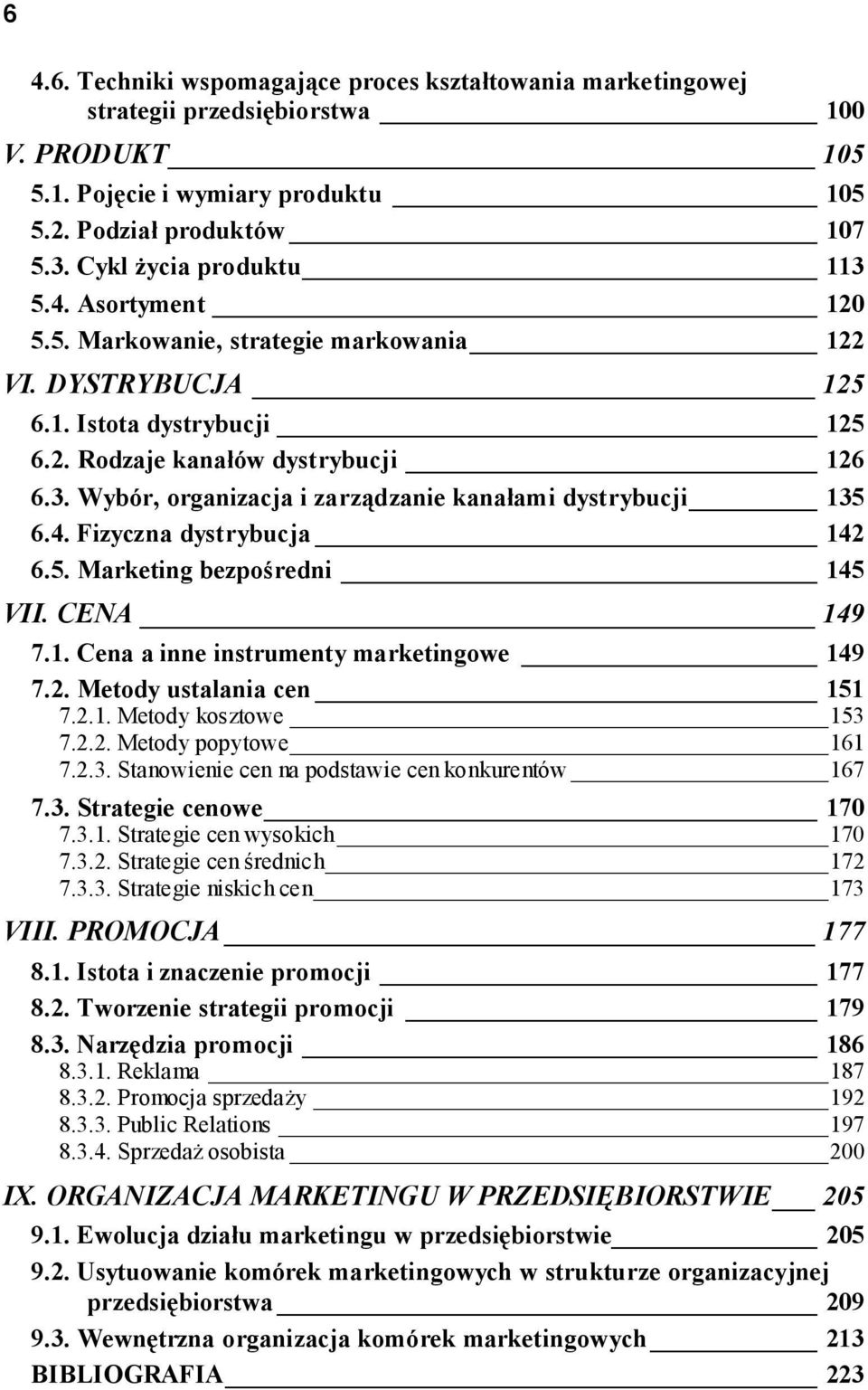 4. Fizyczna dystrybucja 142 6.5. Marketing bezpośredni 145 VII. CENA 149 7.1. Cena a inne instrumenty marketingowe 149 7.2. Metody ustalania cen 151 7.2.1. Metody kosztowe 153 7.2.2. Metody popytowe 161 7.