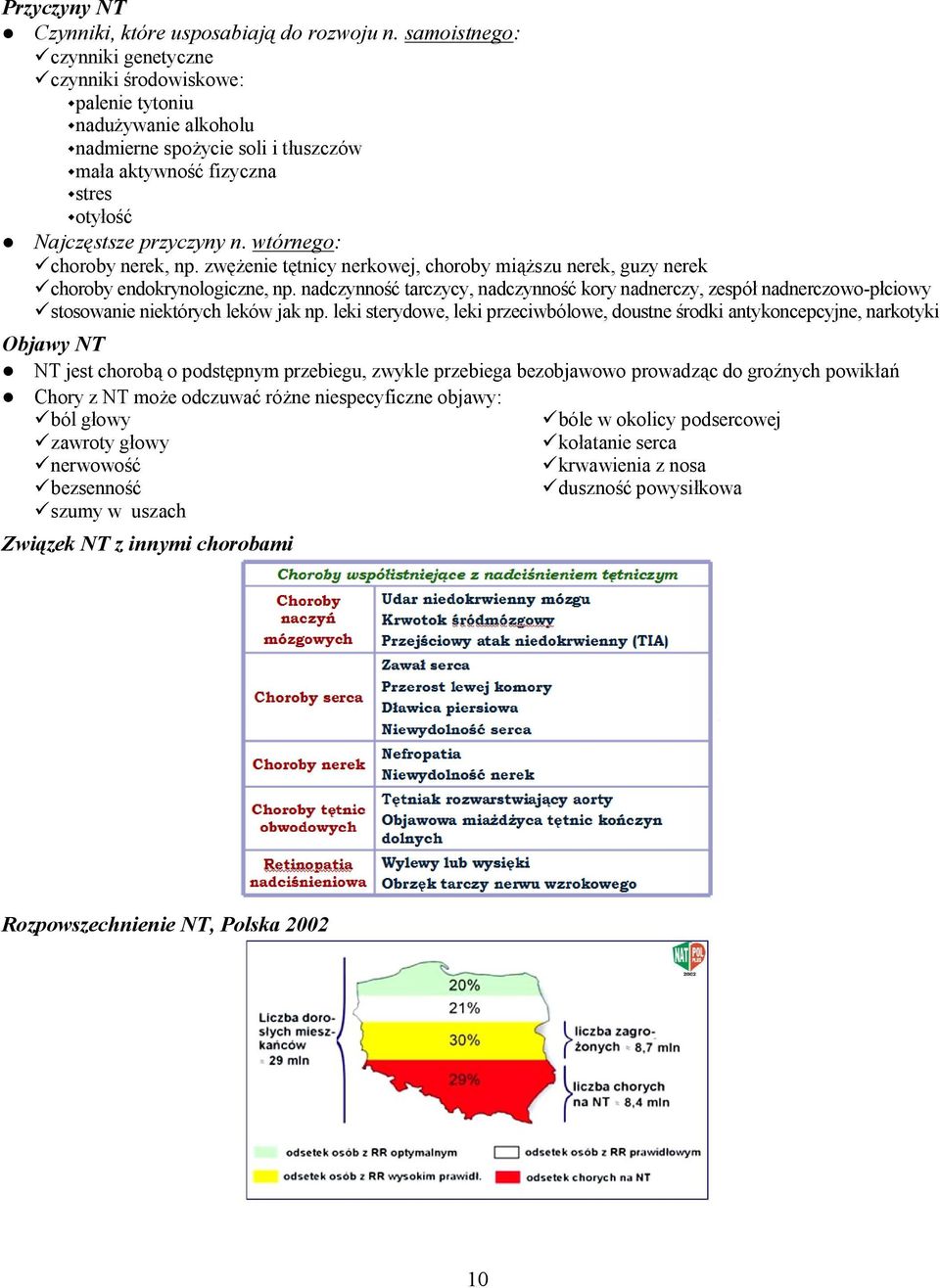 wtórnego: choroby nerek, np. zwężenie tętnicy nerkowej, choroby miąższu nerek, guzy nerek choroby endokrynologiczne, np.