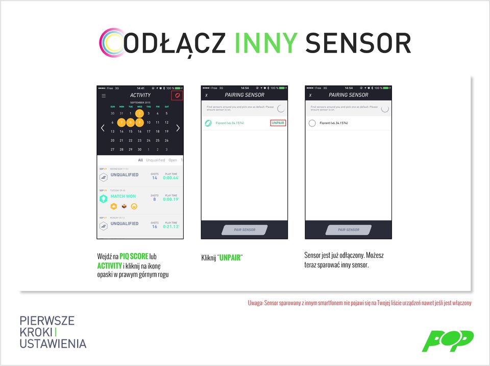 Możesz teraz sparować inny sensor.