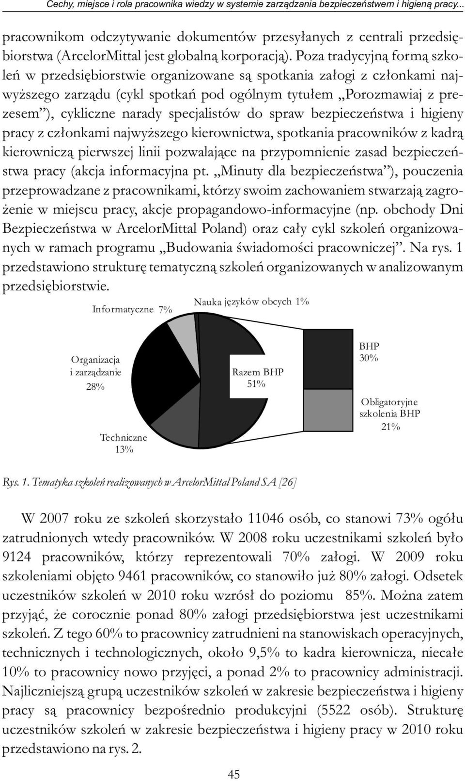 Poza tradycyjną formą szkoleń w przedsiębiorstwie organizowane są spotkania załogi z członkami najwyższego zarządu (cykl spotkań pod ogólnym tytułem Porozmawiaj z prezesem ), cykliczne narady