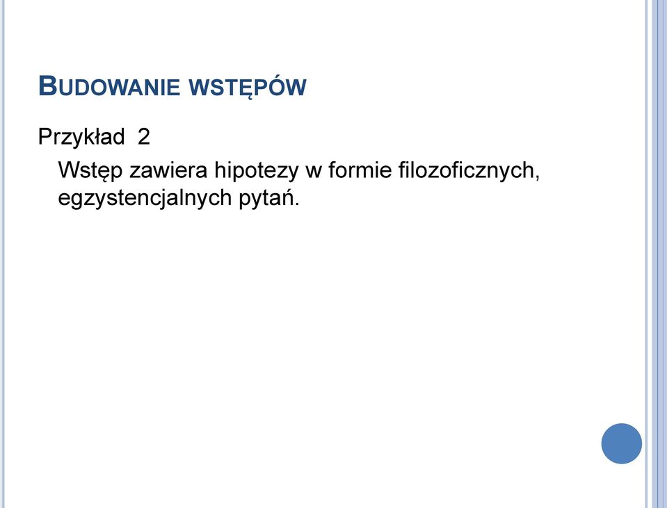 hipotezy w formie